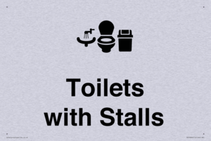 Toilets: Stalls and Wash Basin with Sanitary Bin